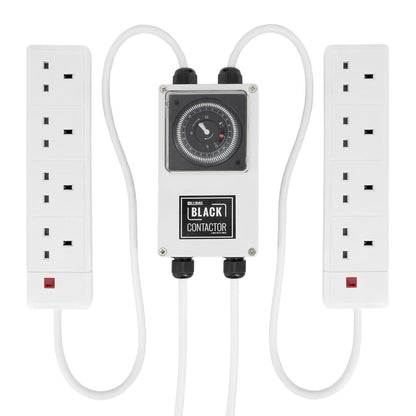 LUMII BLACK 8 - WAY CONTACTOR TIMER - hydroponics