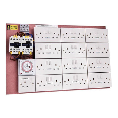 MDF Lighting Timer Boards (with fan sockets) - hydroponics