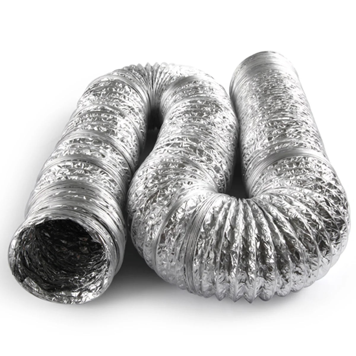 Vortex Aluminium Flexi - Ducting - 10 Metre Length - hydroponics